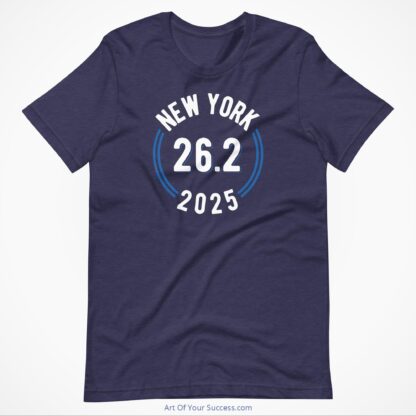 New York 2025-t-shirt-heather-midnight-navy